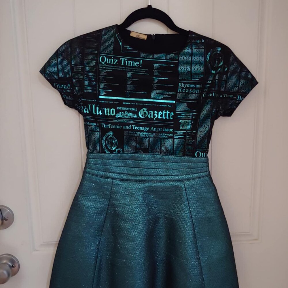 Designer runway dress John Galliano girls size 10  - Gazette Dress hard to find